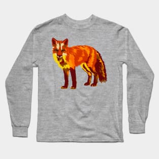 Fox Portrait Long Sleeve T-Shirt